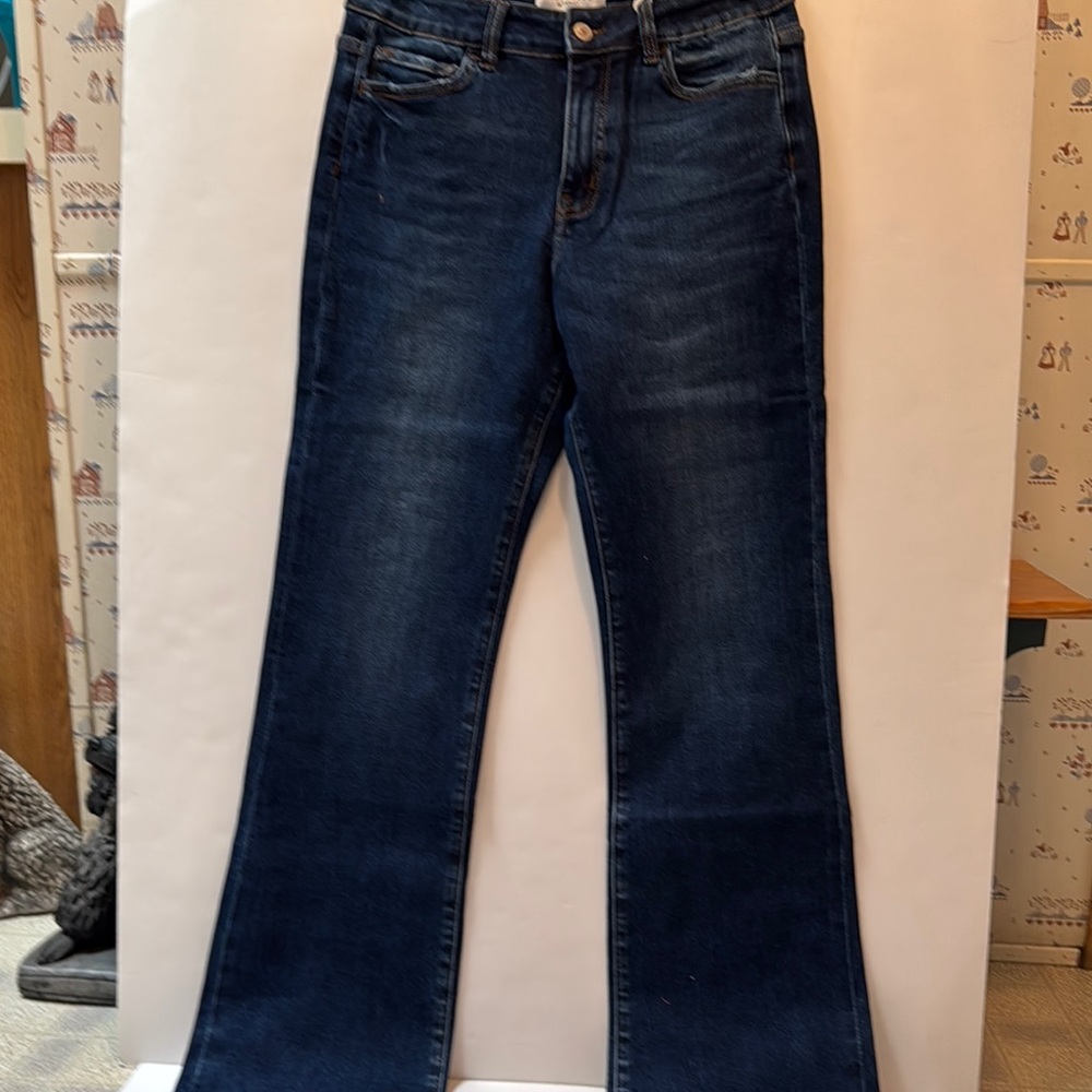Lovervet Boot Cut Jeans with Vintage Wash